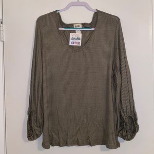 Waffle Knit Top